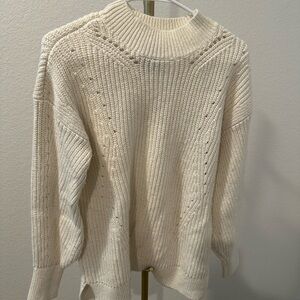 Abercrombie & Fitch Cream Cowl Neck Sweater